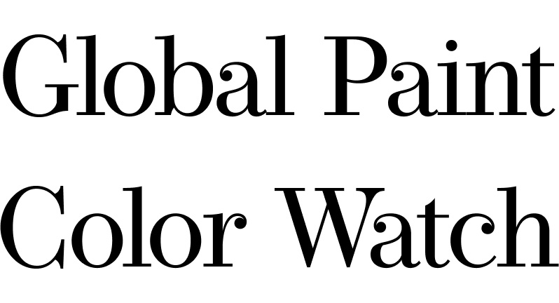 Global Paint Color Watch