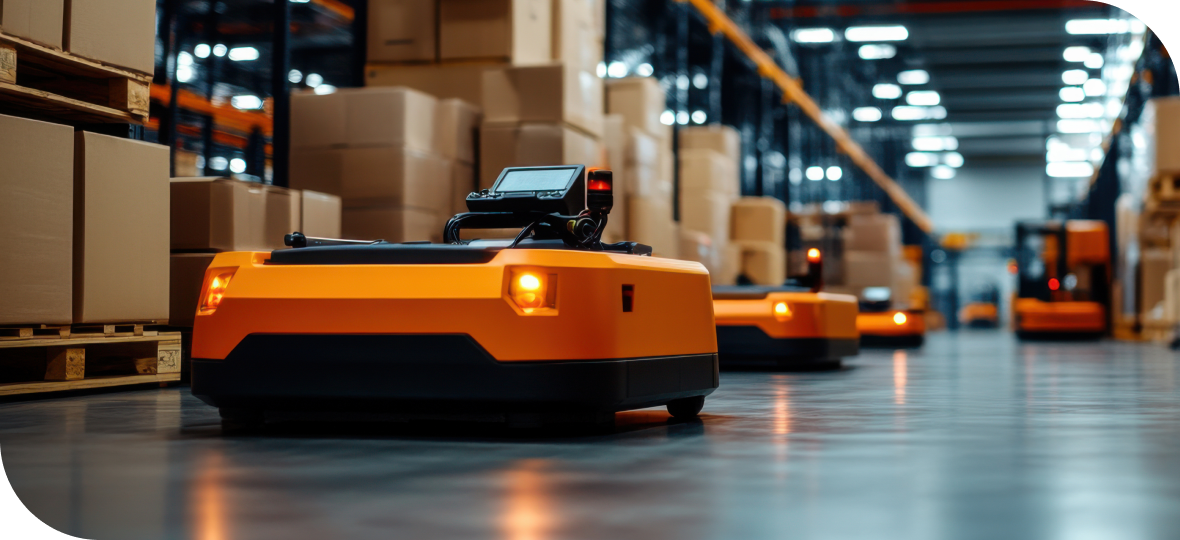 물류시설 로봇 사진