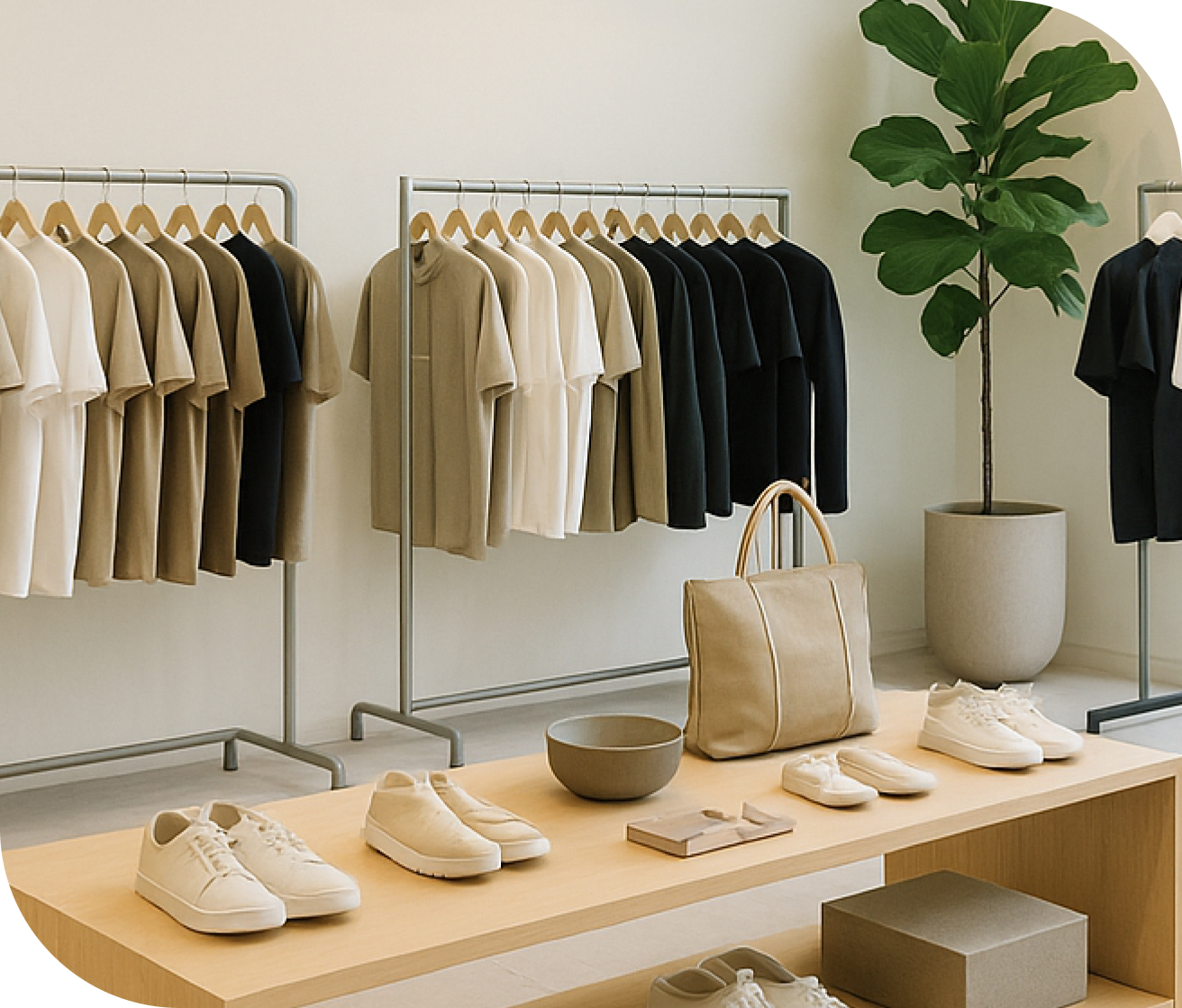 의류 매장 내부 사진