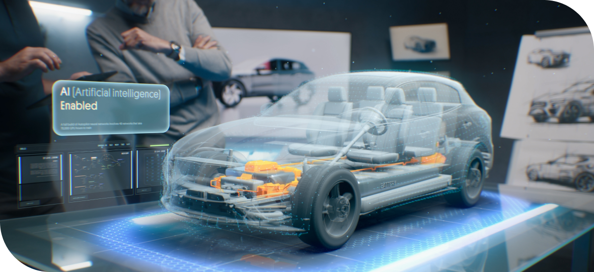 자동차 내부 구조 일러스트 사진