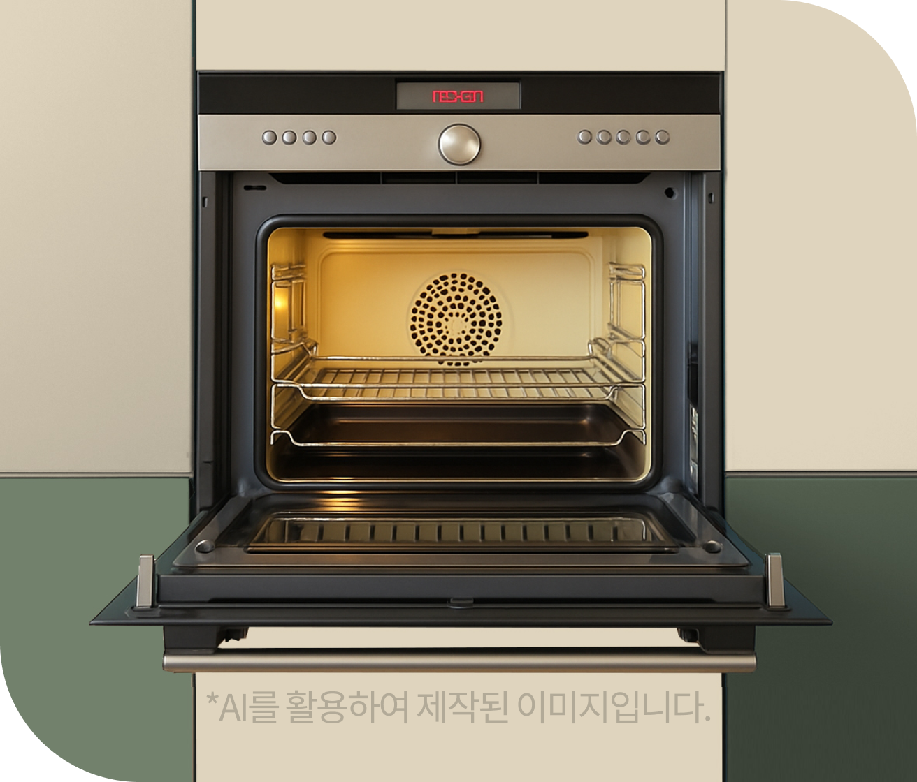 모듈형 오븐 사진, *AI를 활용하여 제작된 이미지입니다.