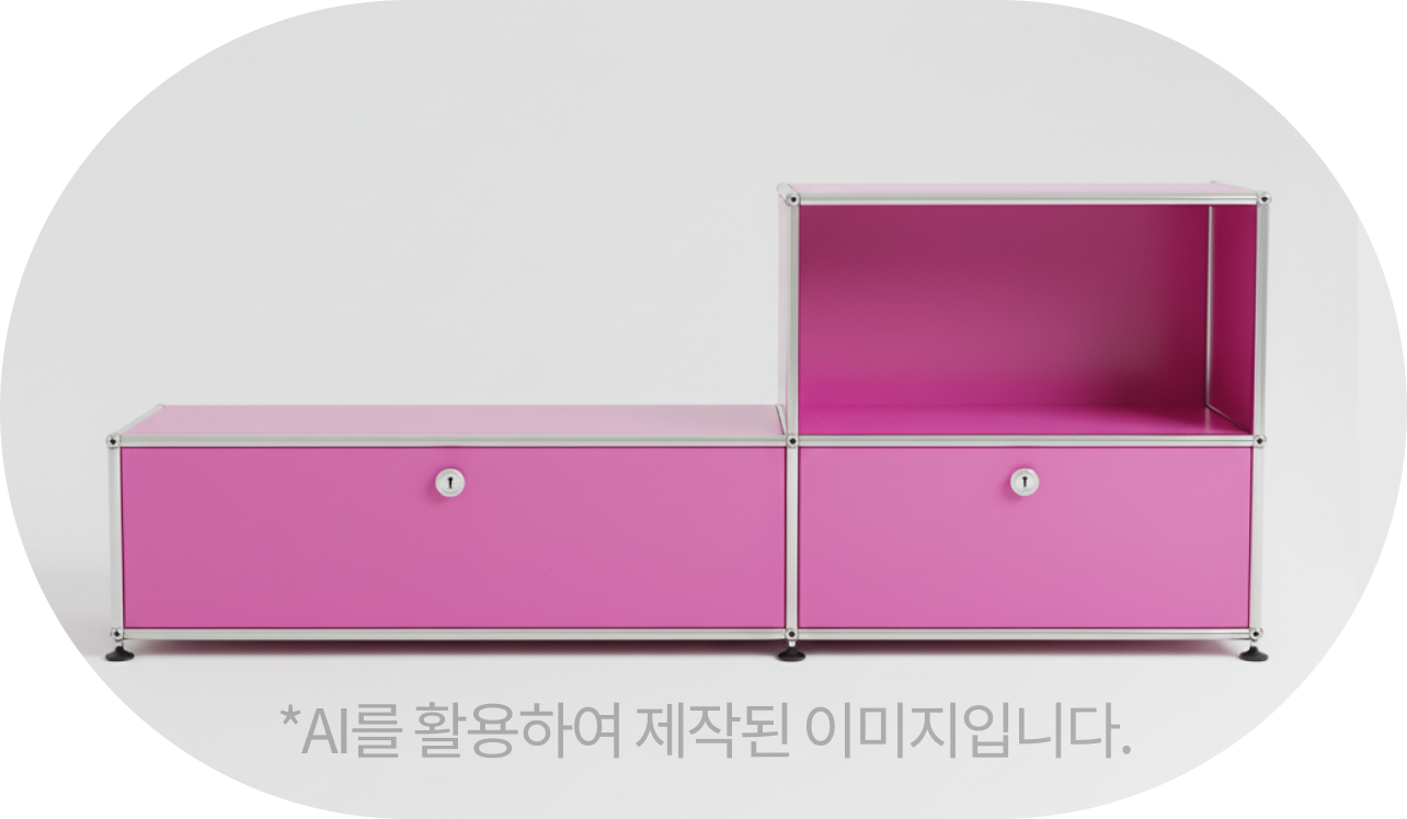 비비드 핑크 수잡장 사진, *AI를 활용하여 제작된 이미지입니다.